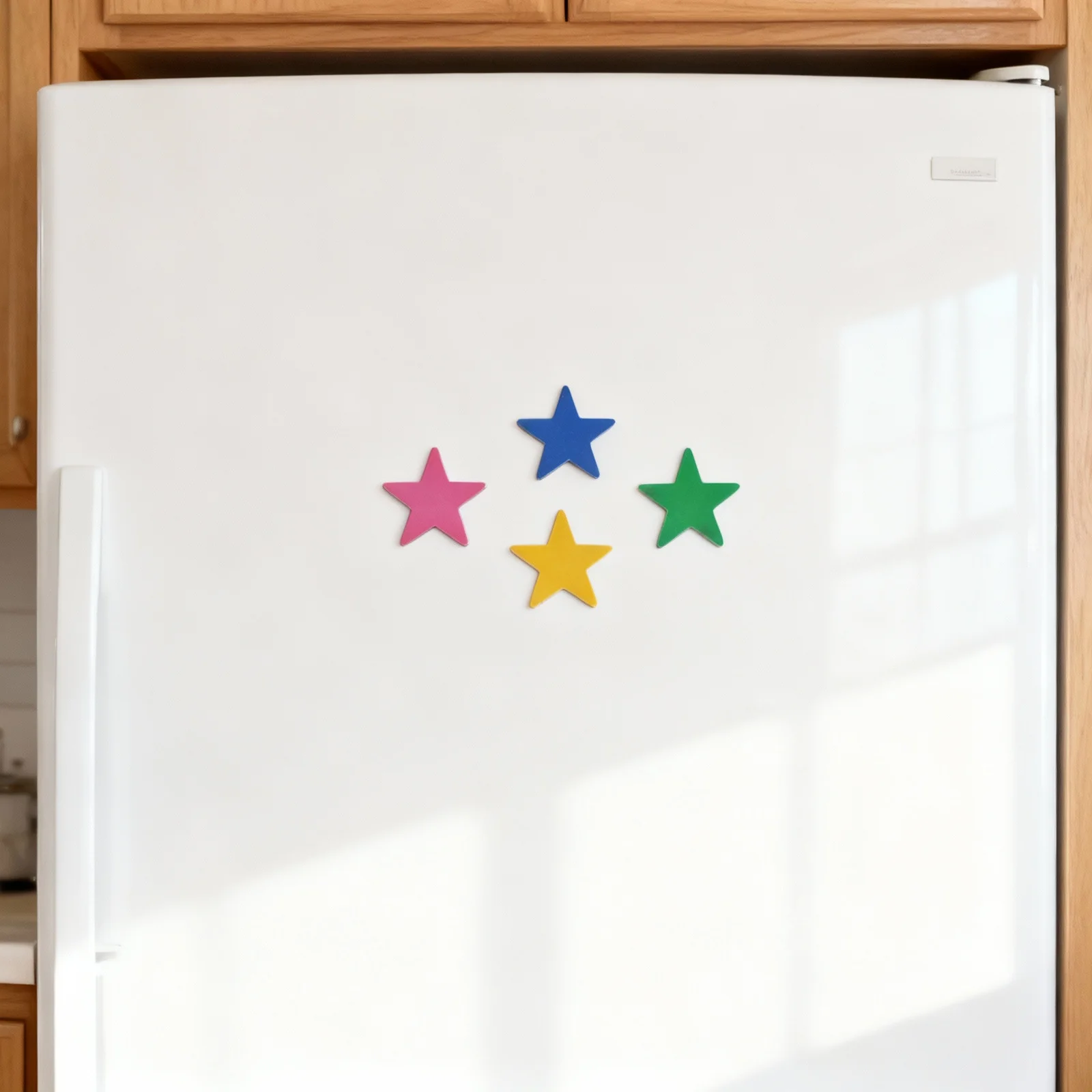 

20Pcs Fridge Magnets Mixed Color Five-Pointed Star Design Refrigerator Stickers for Memo Notes Room Office Metal Furniture