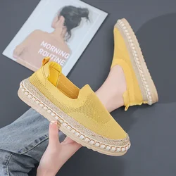 Womens Flat Slip on Canvas Summer Strap Loafers 2023 Ladies Casual Comfort Shoes Female Sneakers for Women