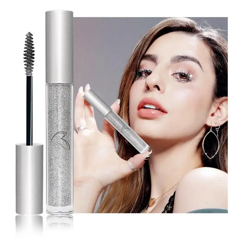 Nuovo Glitter Mascara Quick Dry Long Lasting Waterproof Curling Thick Shiny Eyelash Fashional Sexy Diamond Mascara per il trucco