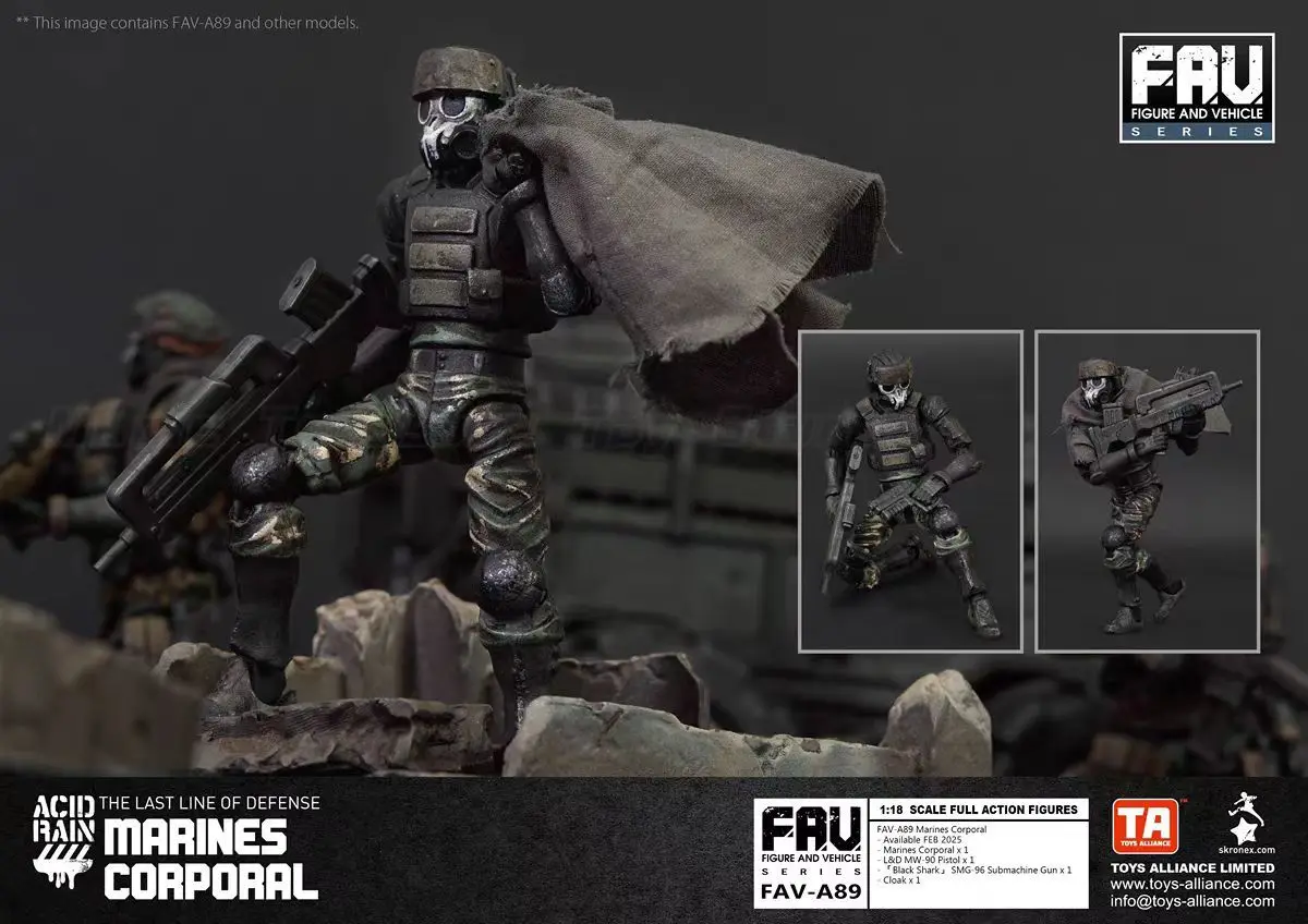 

В наличии: Фигурка-модель Acid Rain War FAV-A89 Marine Corporal/Navy 1/18, игрушка-украшение