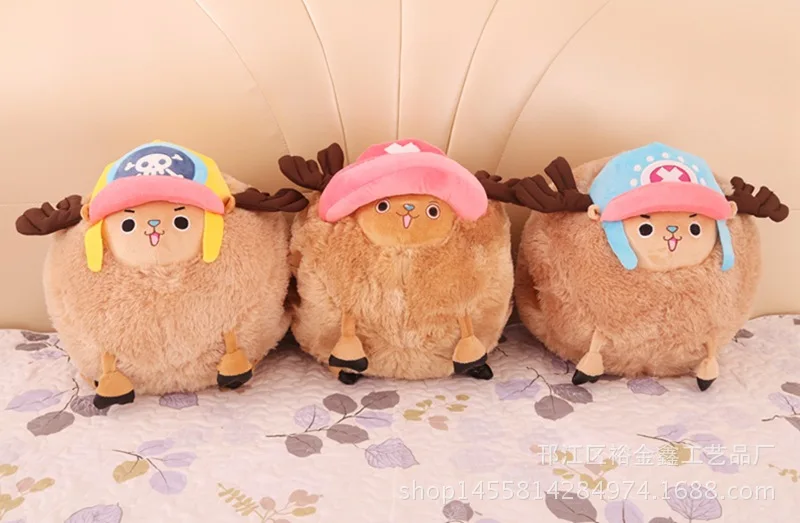 Kawaii One Piece Cartoon Chopper Anime Plush Doll Stuffed Cute Chopper Plush Toys Soft Hand Warmer Lovely Pillows Kids Gifts