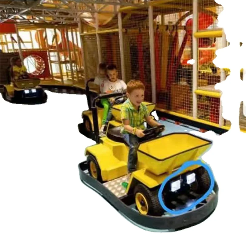 New Type Of Bumper Car Play Facilities For Children's Playground Square, Where Both Adults And Children Can Ride On The Ride