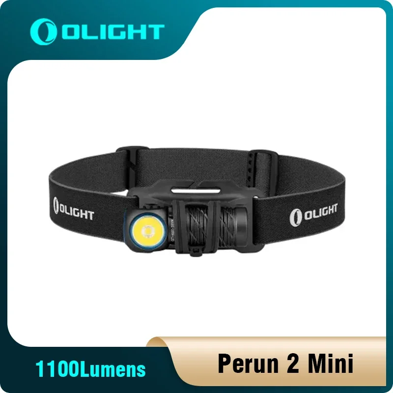 Olight Perun 2 Mini  Led Flashlight 1100Lumens headband Combining Both White and Red LEDs