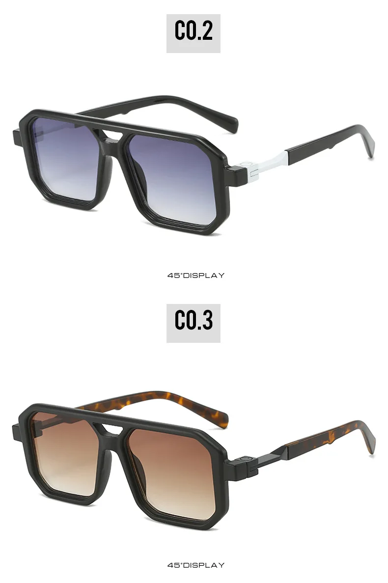 Punk Sonnenbrille Männer Marke Designer Quadrat Sonnenbrille UV400 Mode Cool Shades Frauen – Detail 6
