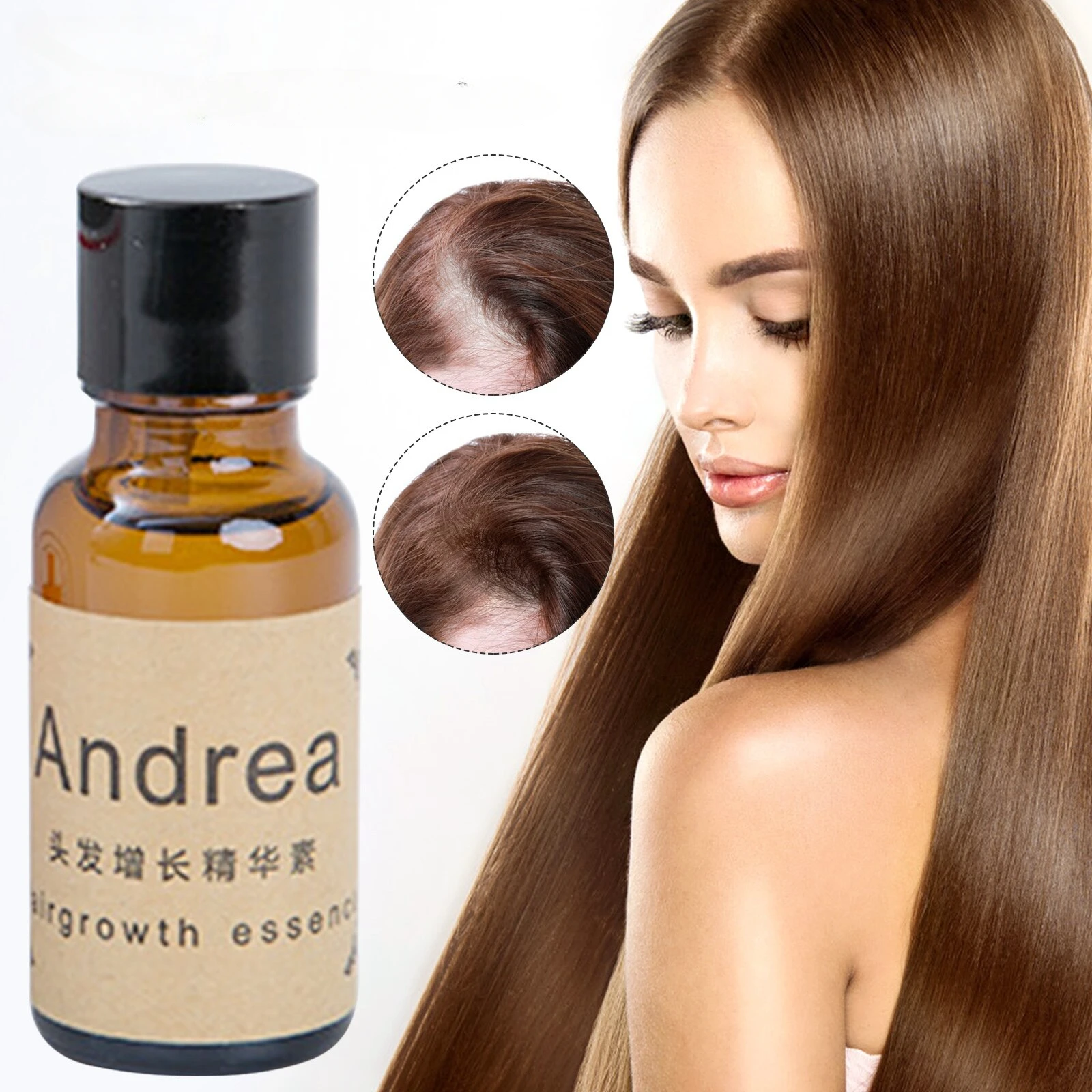 

Andrea Hair Growth Liquid Fluid Essence Hair Loss Scalp Treatments Ginger Ginseng Raise Dense Hair Stop Liquid for Damaged