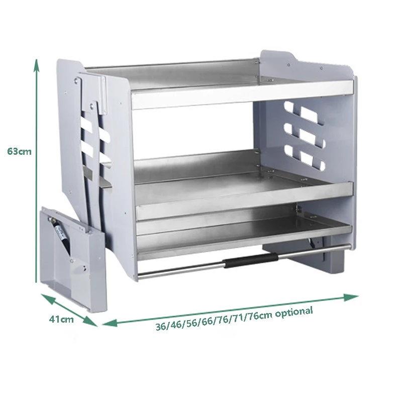 Imagem -05 - Armário de Cozinha Pull-down de Cesta de Tempero Hidráulico Tamponamento Levantamento Pull Basket Racks de Armazenamento Personalizáveis Aço Inoxidável