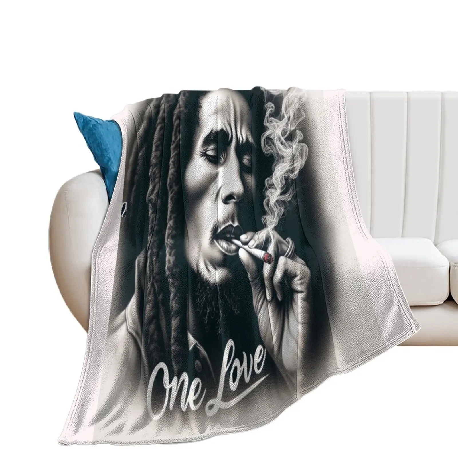 

BOB MARLEY Throw Blanket Summer Beddings Soft Plaid Picnic Kid'S Blankets