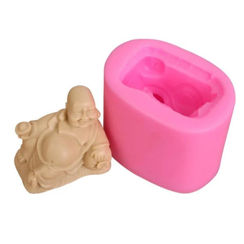 Silicone Mold Buddha Maitreya Molds for Chocolate Soap Handmade Cake Decorating Kitchen Gadgets Accessories Baking Moulds Tools