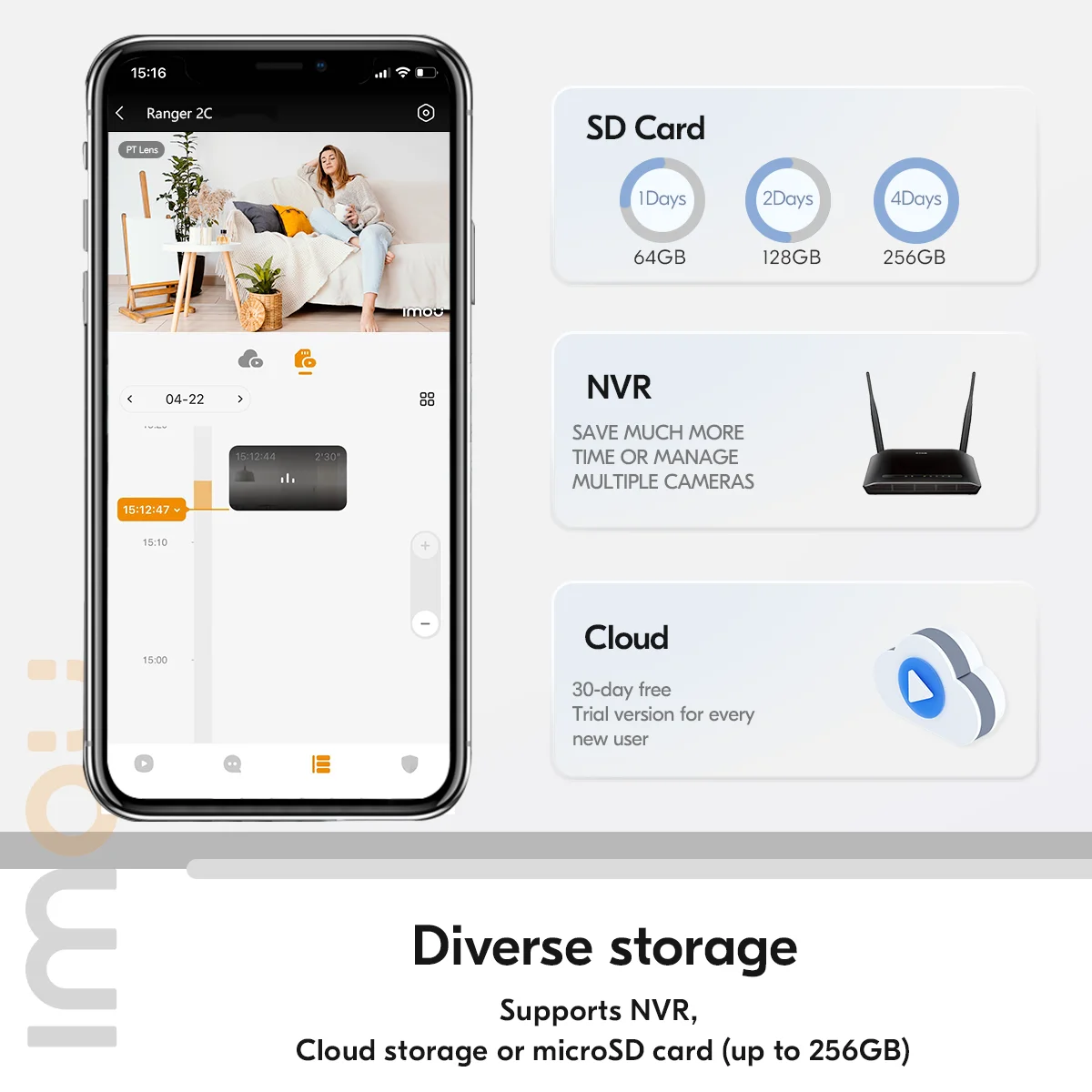 Imou Ranger 2C 3MP IP Camera Indoor PTZ Wifi Security Camera 3MP Baby Monitor Two-Way Talk Human Detection Surveillance Cameras