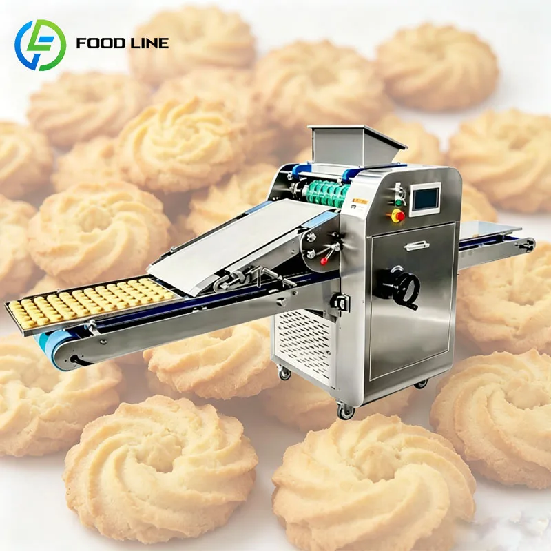 Automatic Biscuit Cookie Forming Machine Dough Cutting Conveyor Bakery Equipment Customized