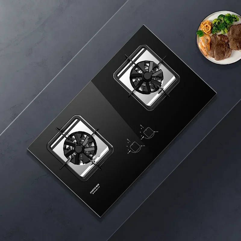 

Dual-Burner Smart Cooktop Built-In Electric Solar Natural Stove Glass Top Indoor Kitchen Outdoor Household/Hotel Kitchen