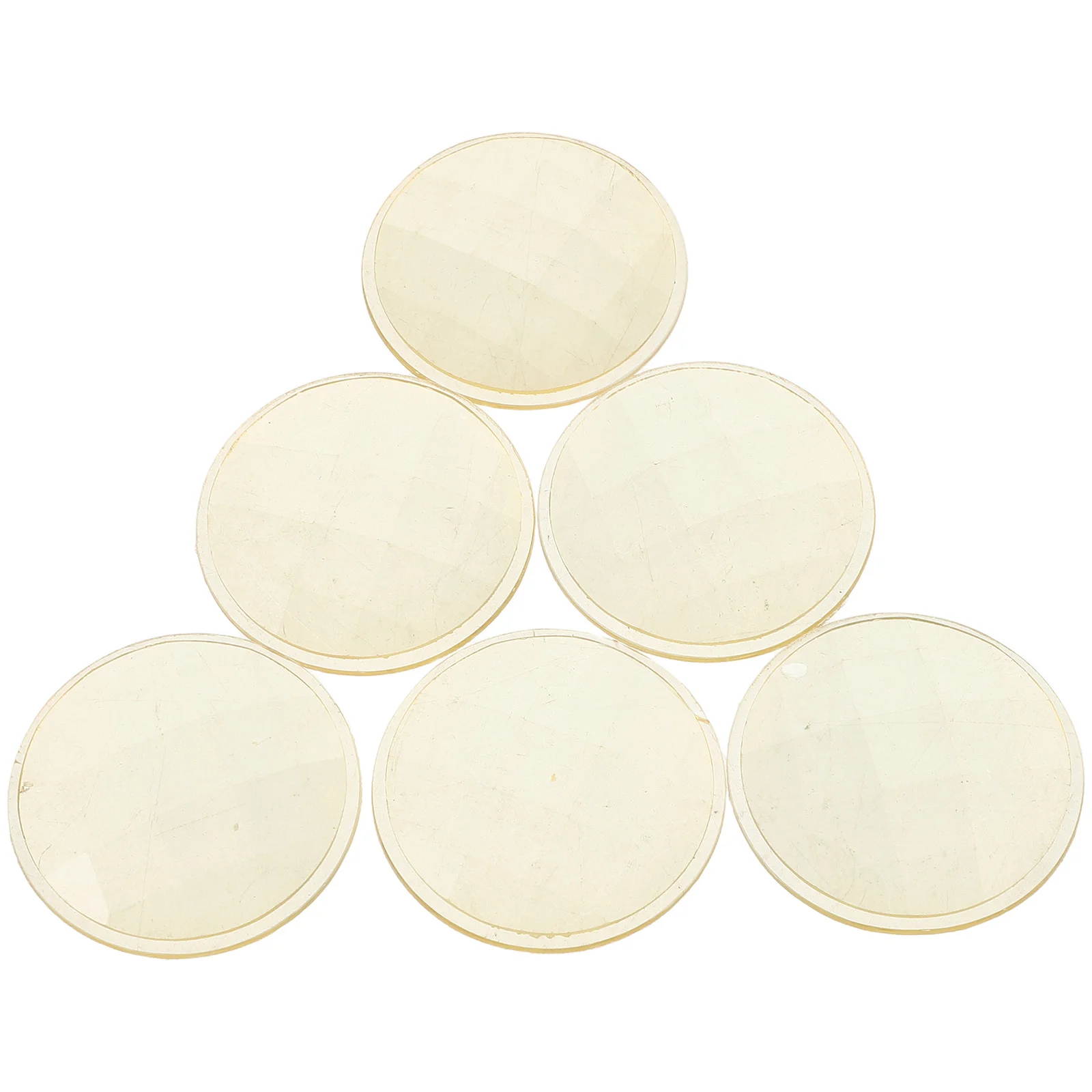 เลนส์คาไลโดสโคป 6 ชิ้น ปริซึมหลายเหลี่ยม ความคมชัดสูง สีสันสดใส อะไหล่คาไลโดสโคปใส สำหรับงาน DIY