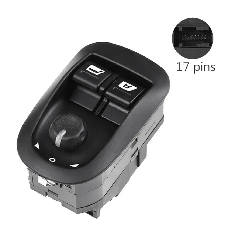 B09A 6554.WA Car Electric Window Control Switch Glass Lifter Button for Peugeot 206 CC 206SW 306 206 Saloon 1993-2016 6554WA