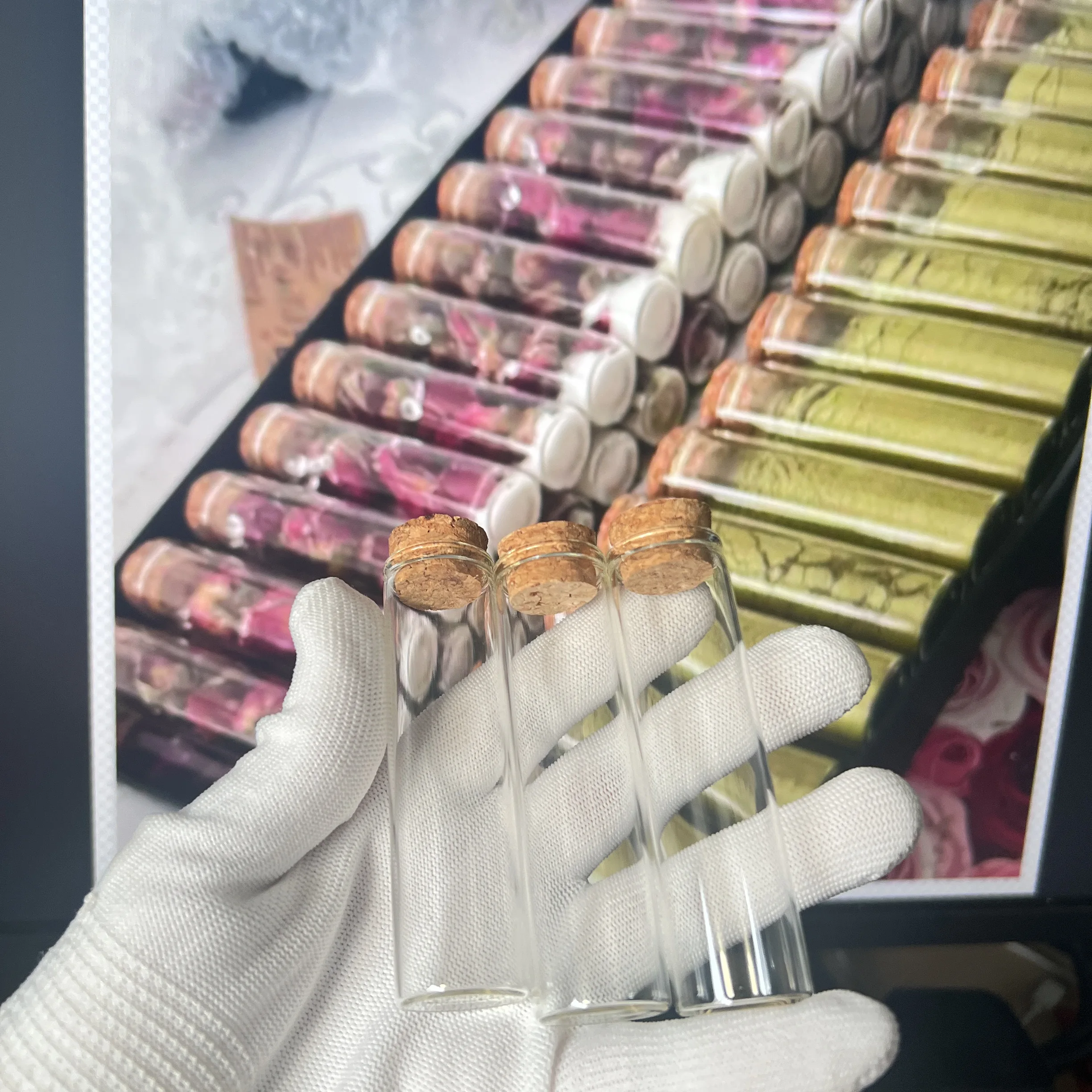 24/50 PCS 20ml Christmas Glass Bottles 17×22×80mm Glass Test Tube Weddings DIY Crafts Wishing Messages Tiny Storage Vials