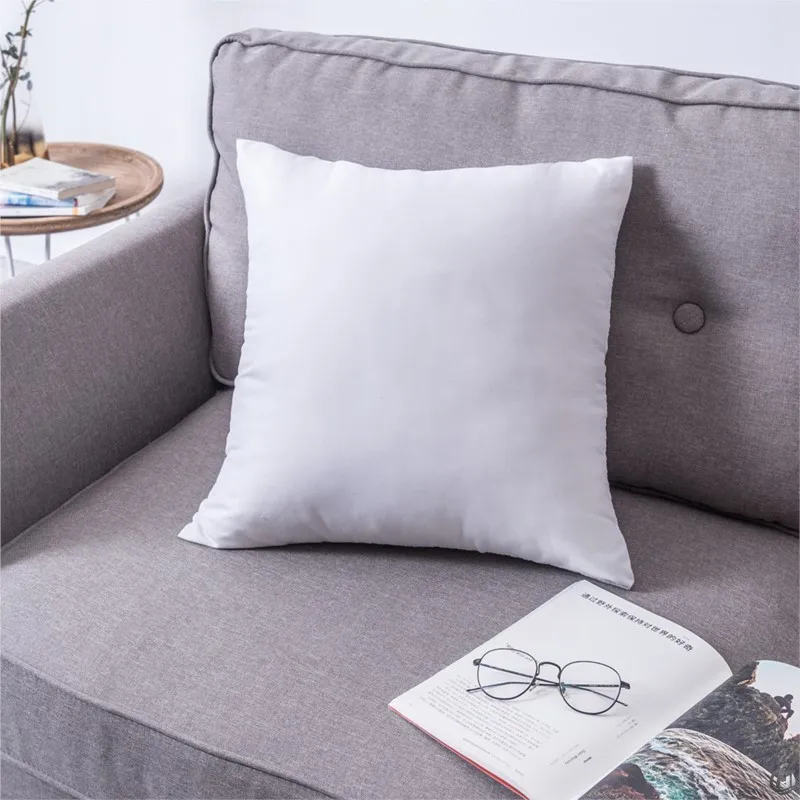 Standard White Bounce Back Pillow Cushion Core Sofa Car Seat Home Interior Decor Pillows 30x30/40x40/45x45/60x80cm