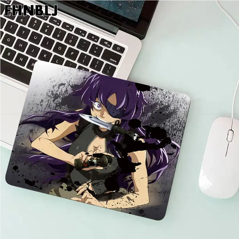 Cartoon Mirai Nikki Simple Design Gaming Player Desk Laptop Rubber Mouse Mat Size For Keyboards Mat Mousepad For Boyfriend Gift