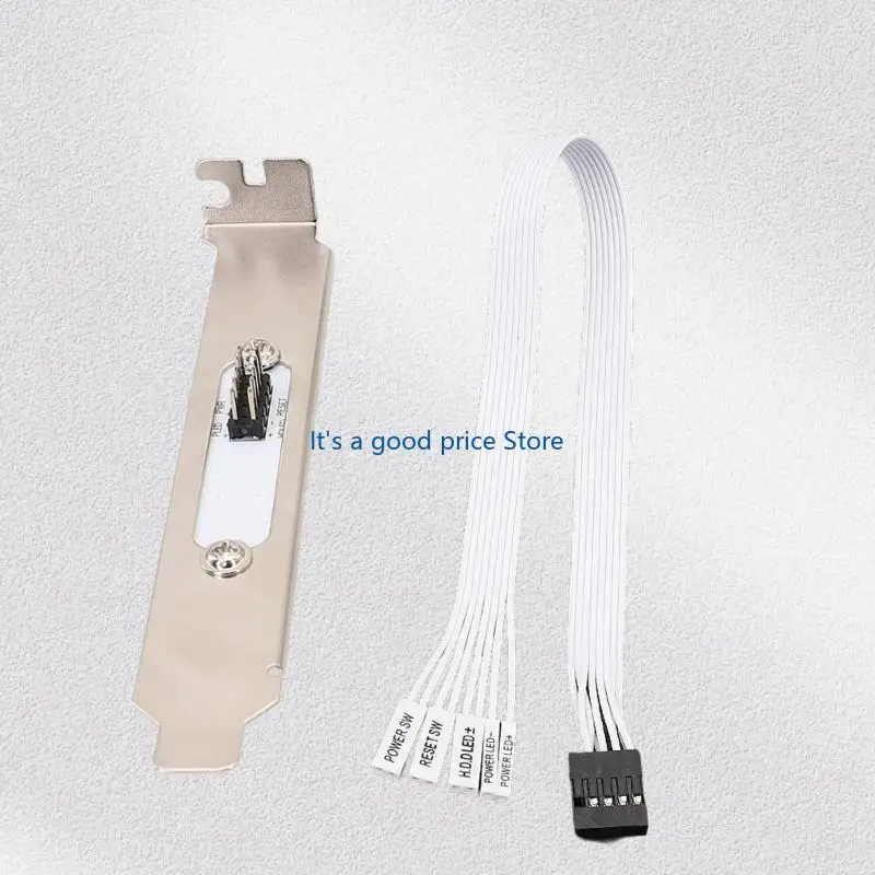 Case Metal PCIE Bracket With Power Reset Switches Cable Full Height Bezel