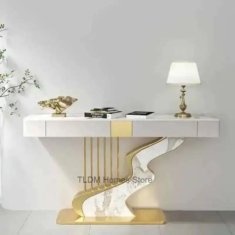 الشرفة ديكور جدار قاعة الموضة الشمال مصمم خزانة شبه دائرية لائحة وحدة التحكم الجداول لأثاث مدخل غرفة المعيشة