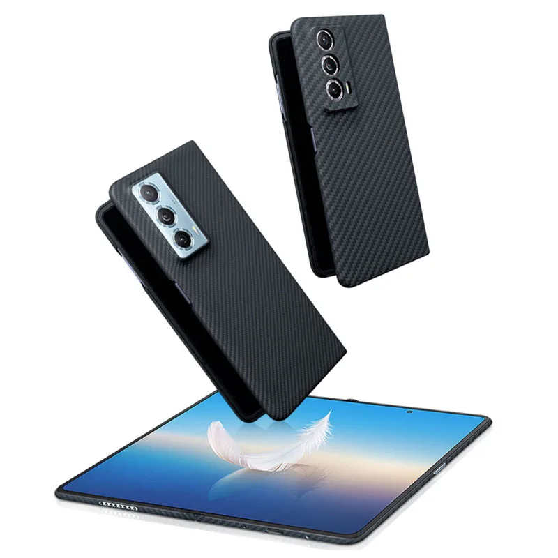 

Чехол для Huawei Honor Magic VS2 из настоящего углеродного арамидного волокна, взрывозащищенный складной чехол для телефона, защитный чехол