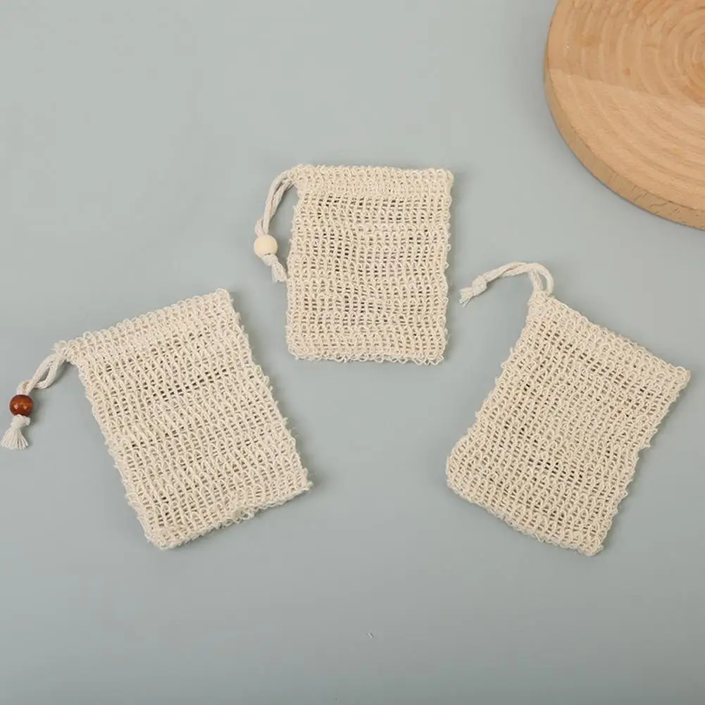 Foaming Soap Bag 5pcs Soap Saver Bags with Drawstring Reusable Exfoliating Mesh Pouches Lightweight Portable Foaming Drying Soap