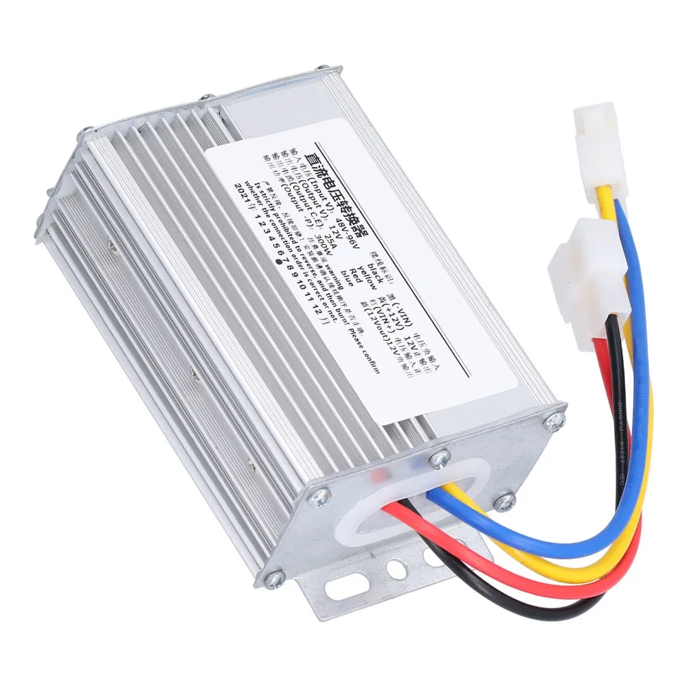 

48V-96V Input DC Voltage Converter 300W Power 12V Output Step-Down Converter Aluminum Alloy Waterproof Design