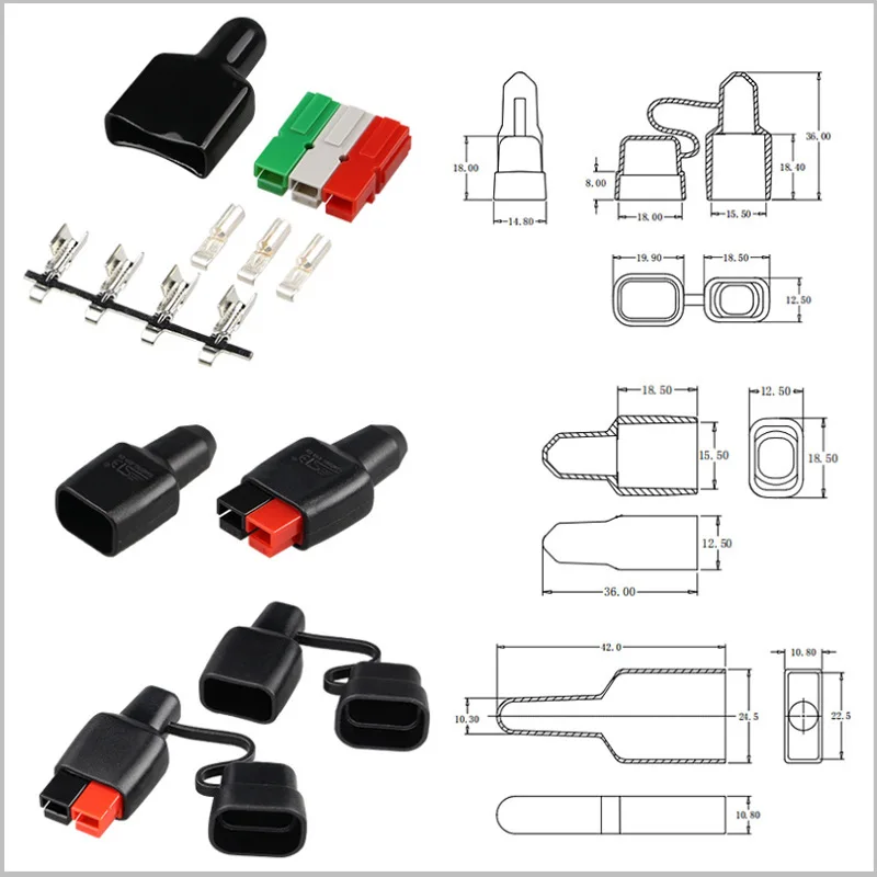 For Anderson Connector Single-pole Connector Two-position Three-position PVC Sheath SD15A30A45A600V