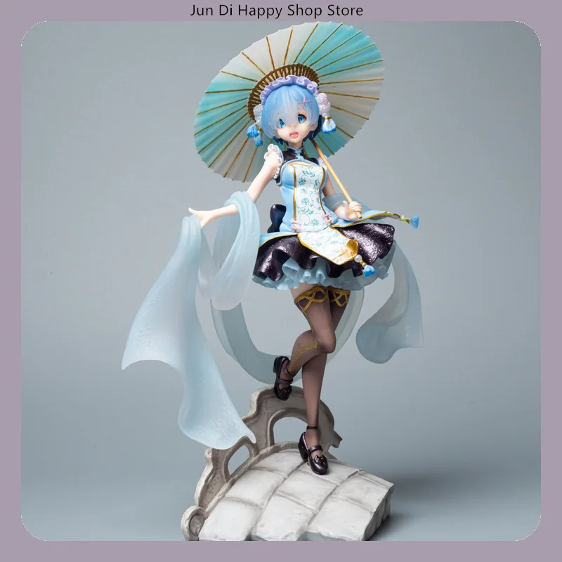 

​Re:Zero - Starting Life in Another World Rem Lolita Style with Umbrella 28cm Anime Figure Statue Desktop Decoration Gift​