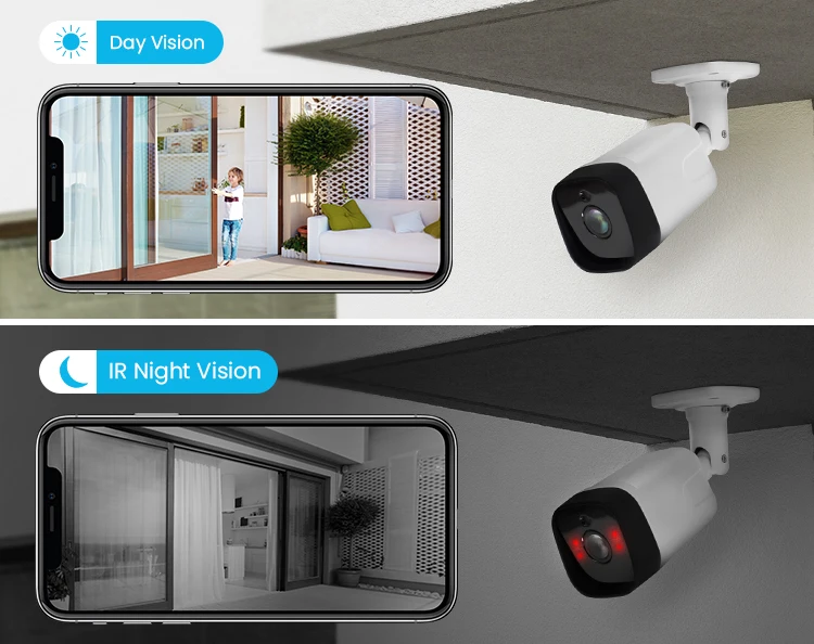 4-قناة AI PoE NVR CCTV نظام المراقبة كامل HD 5MP IP66 مقاوم للماء السلكية كاميرا مراقبة للمنزل للرؤية الليلية زاوية واسعة #5