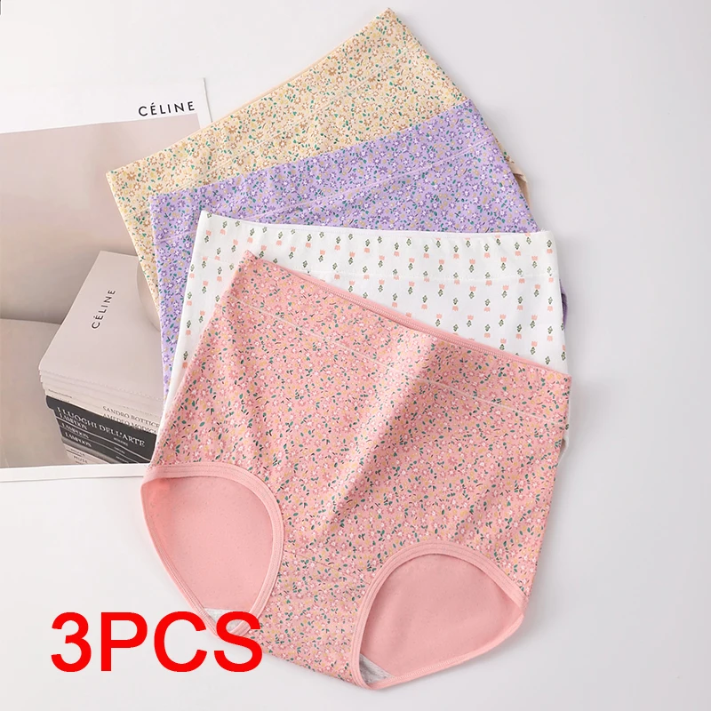 3Pcs High Waist Seamless Panties for Women Breathable Triangular Panties Set Underwear Lady Women's Lingerie Sexy Briefs