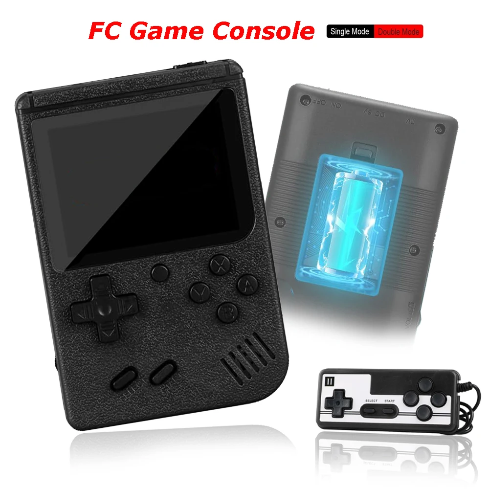 Retro Mini 500 Non-Repeating Classic FC Games Portable Video Handheld Game Console 2.8-inch Screen Pocket Retro Gaming Player