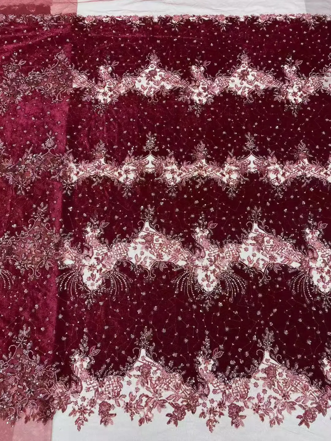 

African Velvet Tassel Lace Fabric with Intricate Embroidery Laser Cut Traditional Nigerian Attire 2025 Drapes Designs Sewing