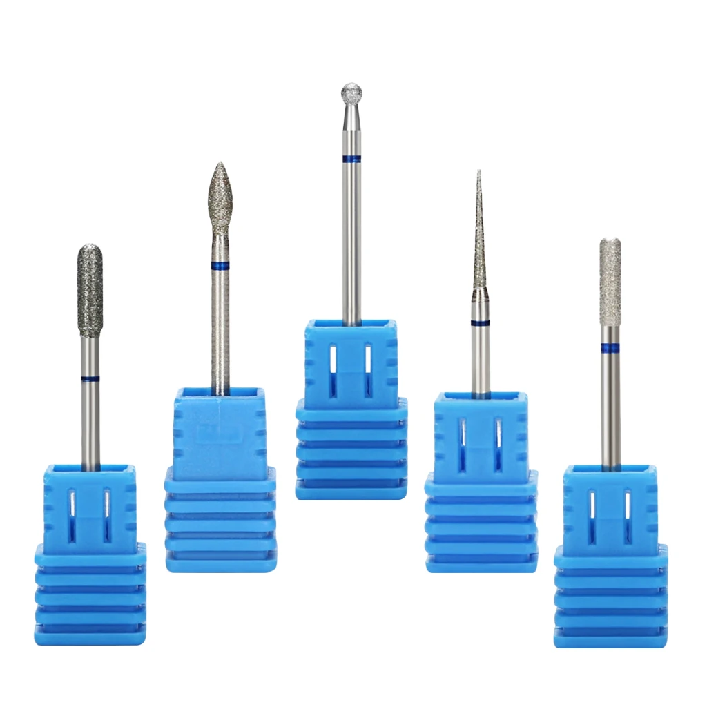 Nail Drill Bits Electric Rotary Manicure Nail Art Filing Grinding Head 5Pcs