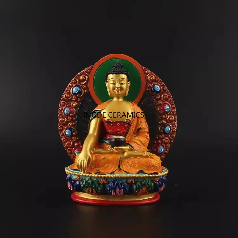 Resin Buddha Statue Home Decoration Household Sacrificial Buddha Statue Feng Shui Buddha Statue Buddhas Hall Decor Chinese Style