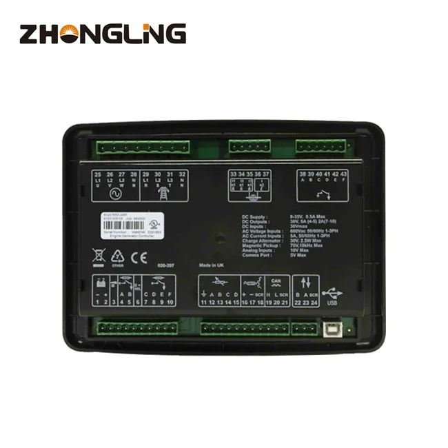 Generator Electronics Controller Deep Sea Remote Module DEEP SEA DSE 6120 Mkii Paralleling Control Panel With RS485 Port