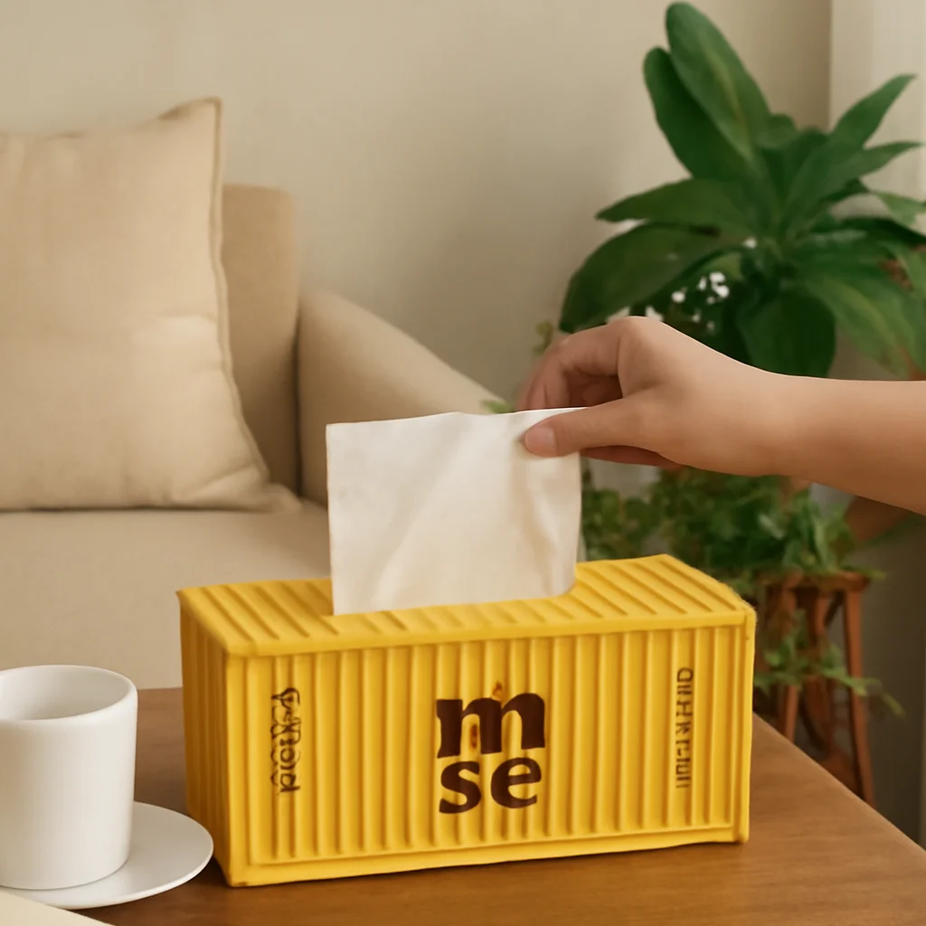 

Container model tissue box American creative retro paper box handmade wrought iron container modeling decorative ornament