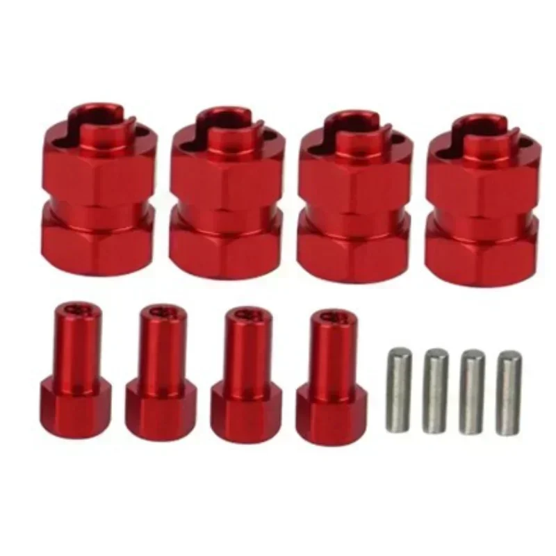 エンロン4P改造拡張7mmホイールヘックスハブ＆ピン8.5MM厚さアップグレードRC大人向けクローラー1/24アキシャルSCX24 90081 C10用