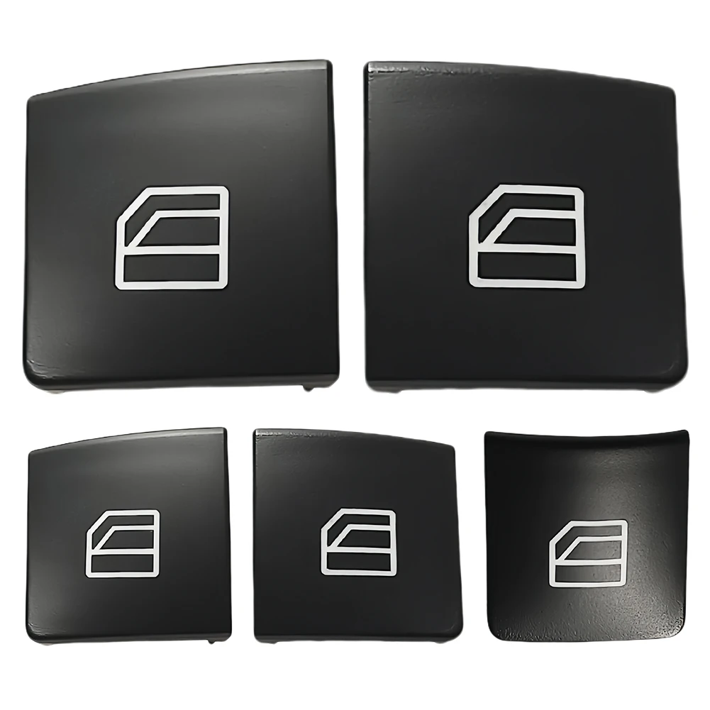 Car Glass Lift Power Control Button Car Window Control Switch Cover Window Master Switch Caps for Mercedes Benz C GLK E Class