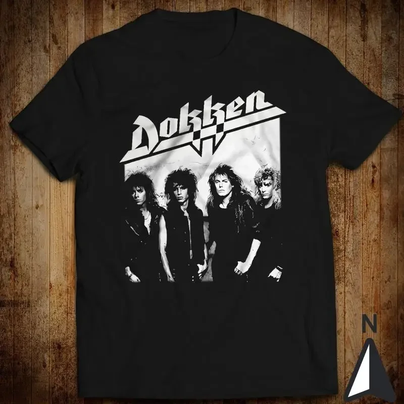 Camiseta de los miembros de la banda Dokken Don George Lynch Mick Brown Jeff Pilson