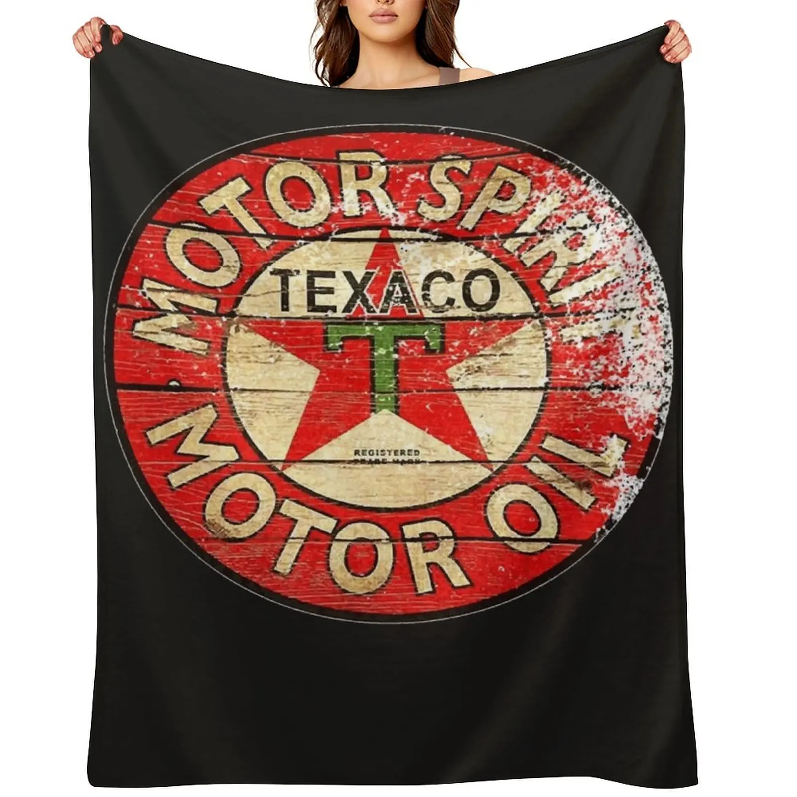 

Texaco retro Throw Blanket Hairy Sofa Quilt anime Tourist Blankets