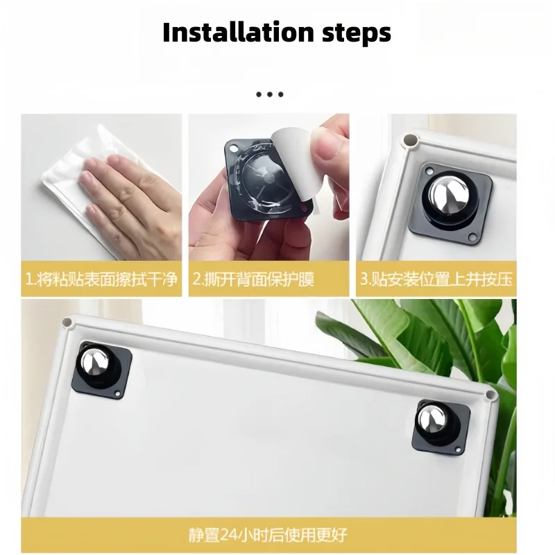 

Неперфорированное универсальное колесо со стальным шариком, передвижное мебельное колесо, колесо с шарикоподшипником 4/8/16 шт., средний размер 17 мм