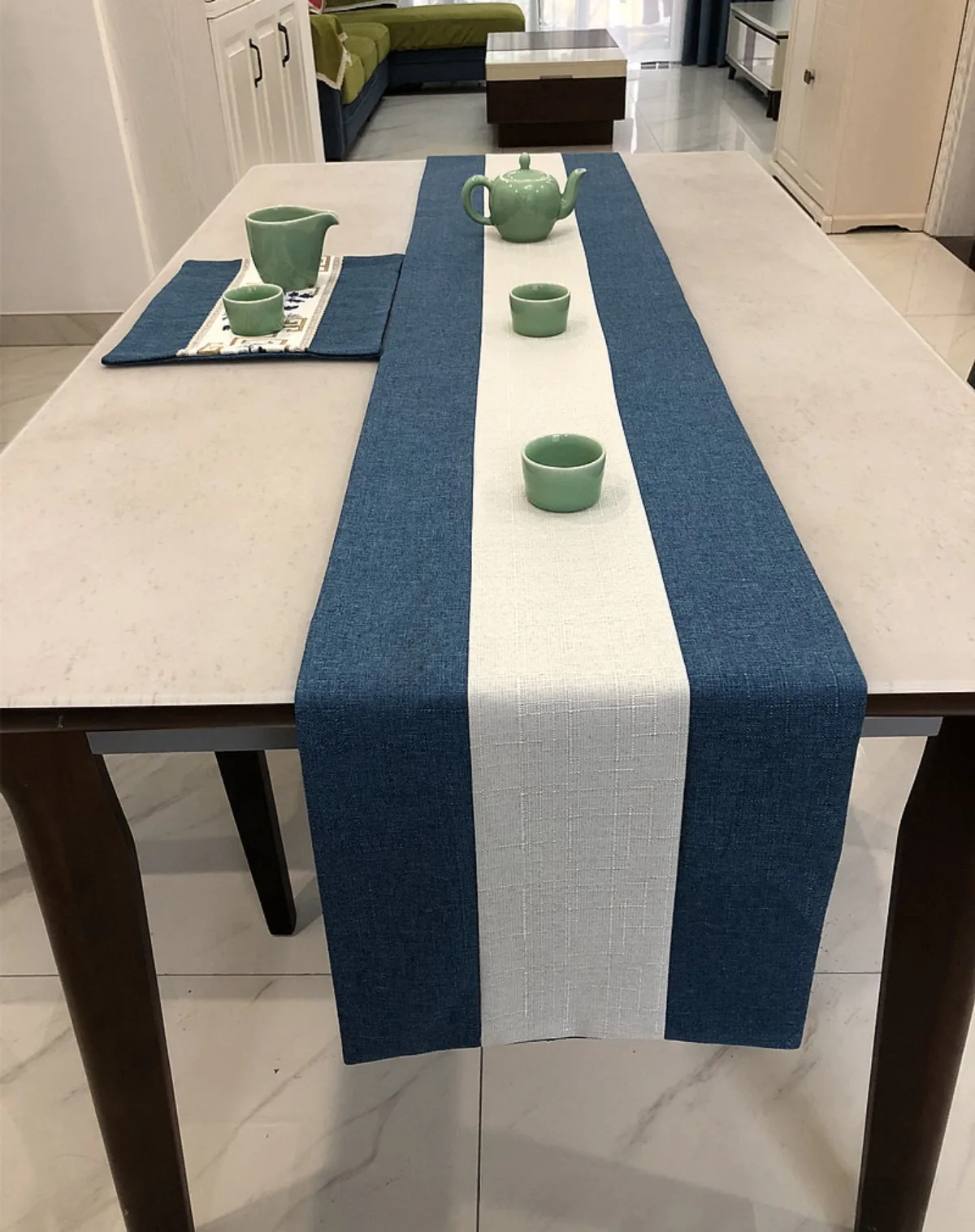 Minimalist Style Table Runner Linen Table Flag Festival Decorations Neutral Tablecloth Suitabled For Weddings Parties Family