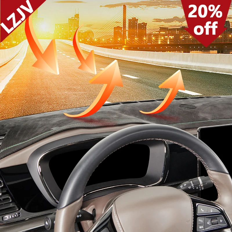 LZJV For BYD Han 2022 2023 Interior Accessories Car Dashboard Light-proof Mat Dash Non-slip Sun Shade Protetion Carpet Cover Pad