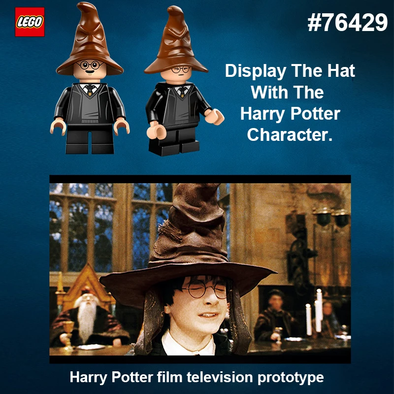 LEGO 76429 Talking Sorting Hat 561 PCS for Harry Potter  fans  Buiding Blocks Model DIY Toys For Boys Girl Gift ages 18+