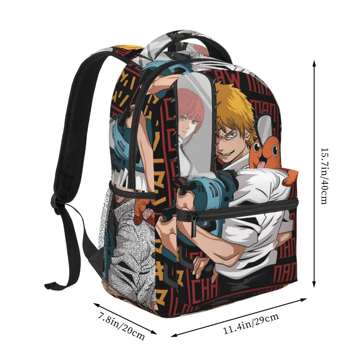 Chainsaw Man Denji Backpack Student BookBag Kids School Bag Laptop Shoulder Bags for Boys Girls