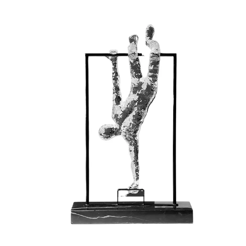Modern Art Creative Transparent Figure Sculpture Ornament for Home Office Model Room Tabletop Decoration