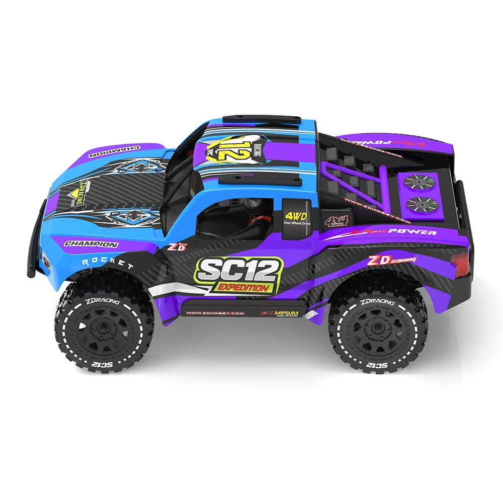 9IMOD SC12 1/12 4WD Brushless RC Short Course Truck RTR High Speed Off Road Aluminum Chassis LED Light All Terrain