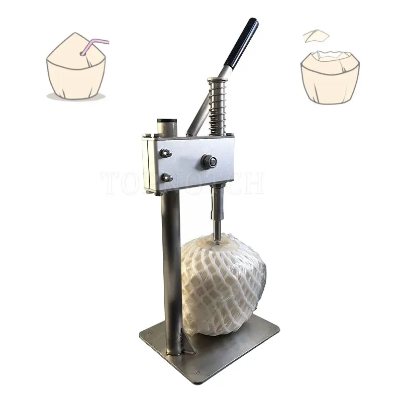 Manual Opening Coconut  Machine Cutter Save Effort Stainless Steel Capping Cover Driller