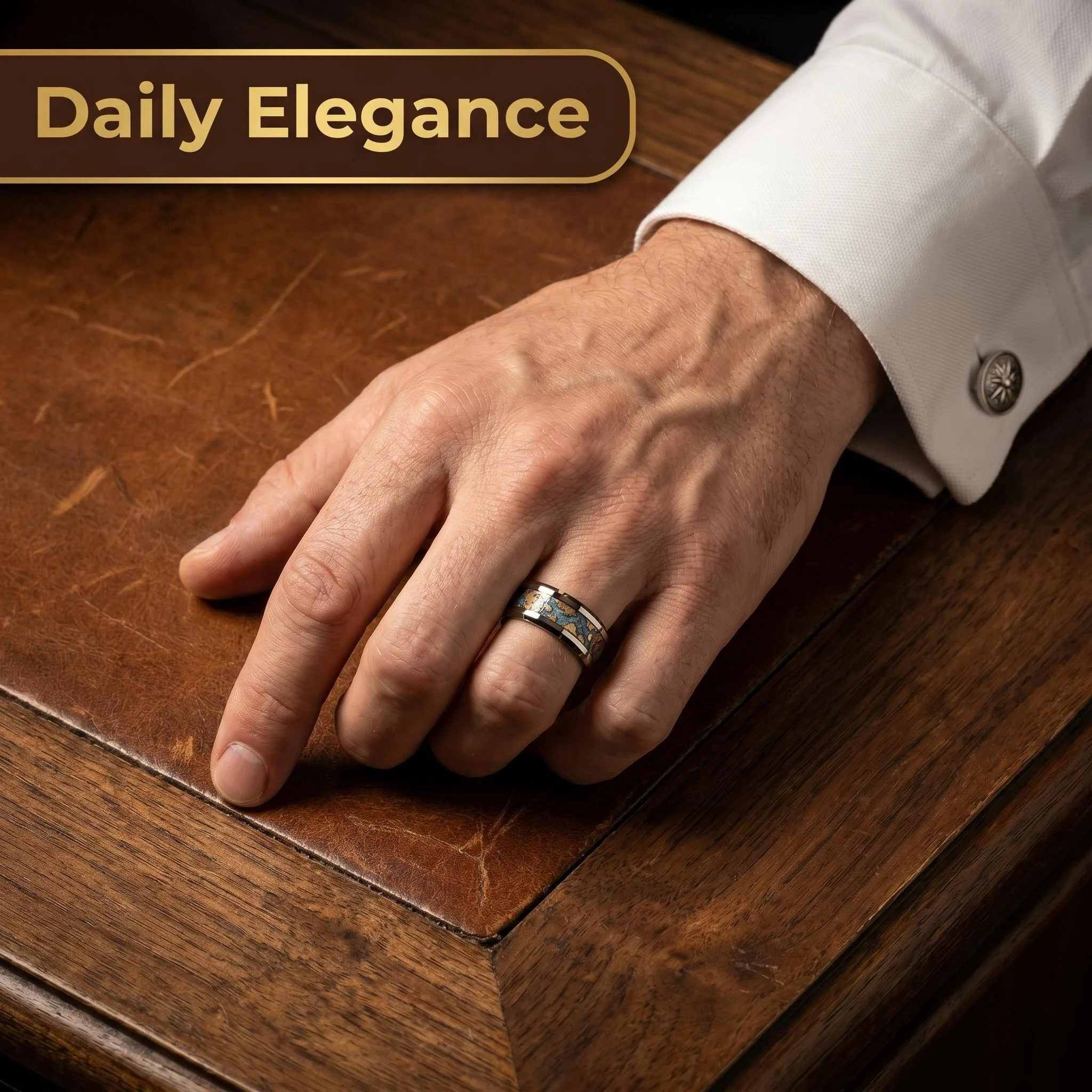 Vintage Weltkarten-Kompass Ring Retro Ozean-Thema Herren Edelstahlring Hochglanzpoliert Nautischer Reisenschmuck Geschenk für Ihn – Detail 7