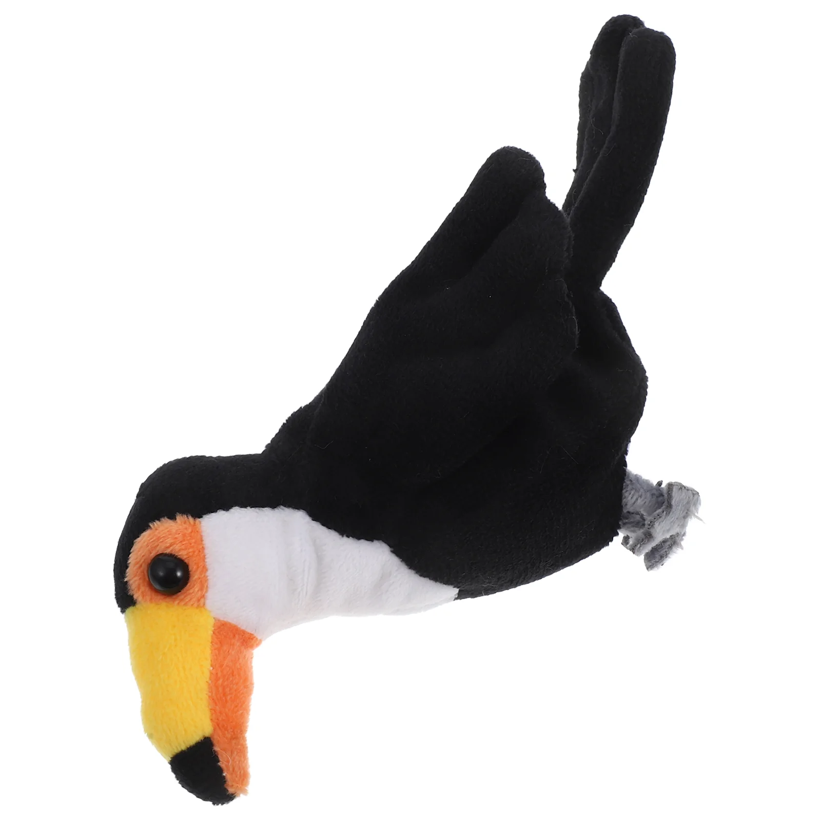 1 Plush Bird Finger Puppet Toy for Toddlers Hand Puppet Animal Puppets Kids Role Play Small Bird Toys Portable Fun Educational