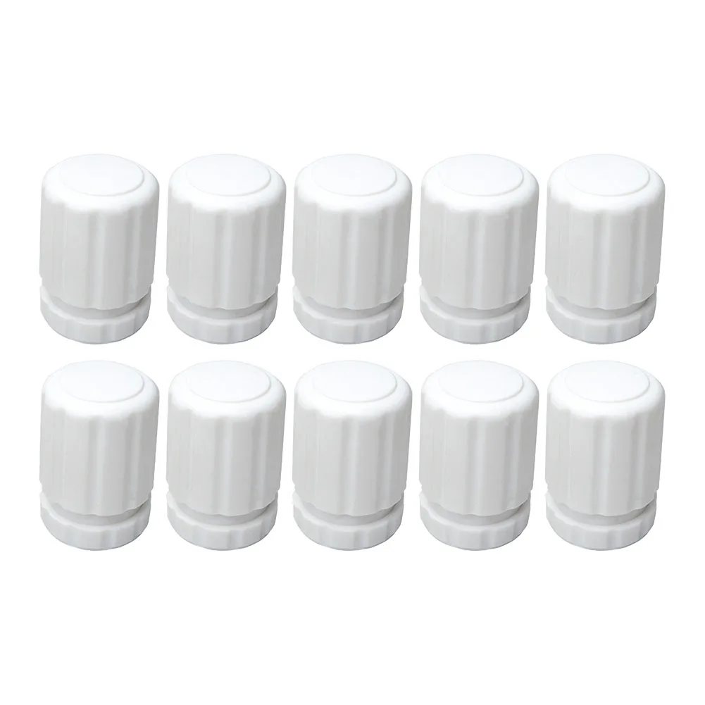 10pcs Hand Wheel Switches Underfloor Heating Manifold Accessories M30×1.5 White Home Improvement Heating Air Conditioners